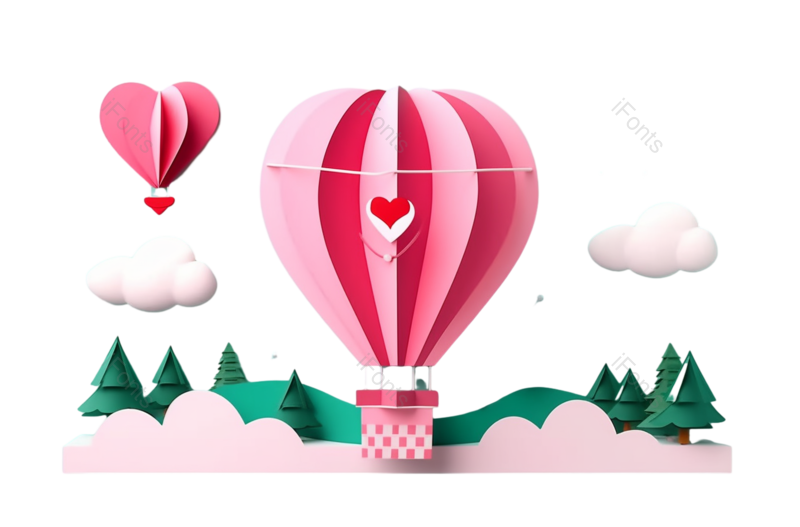 装饰图片,节日元素,请柬PNG,幸福免抠素材
